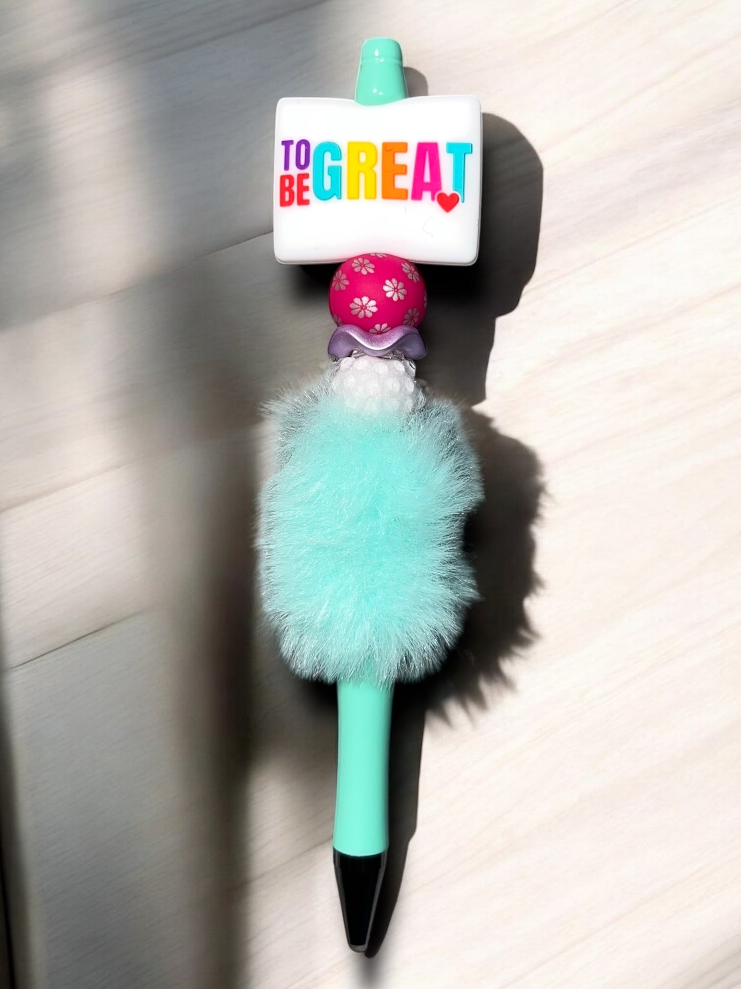 Push yourself to be great-Beaded Pen