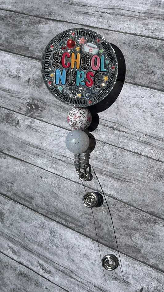 School Nurse-Badge Reel