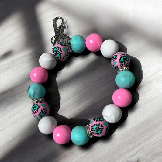 Aztec-Wristlet Keychain
