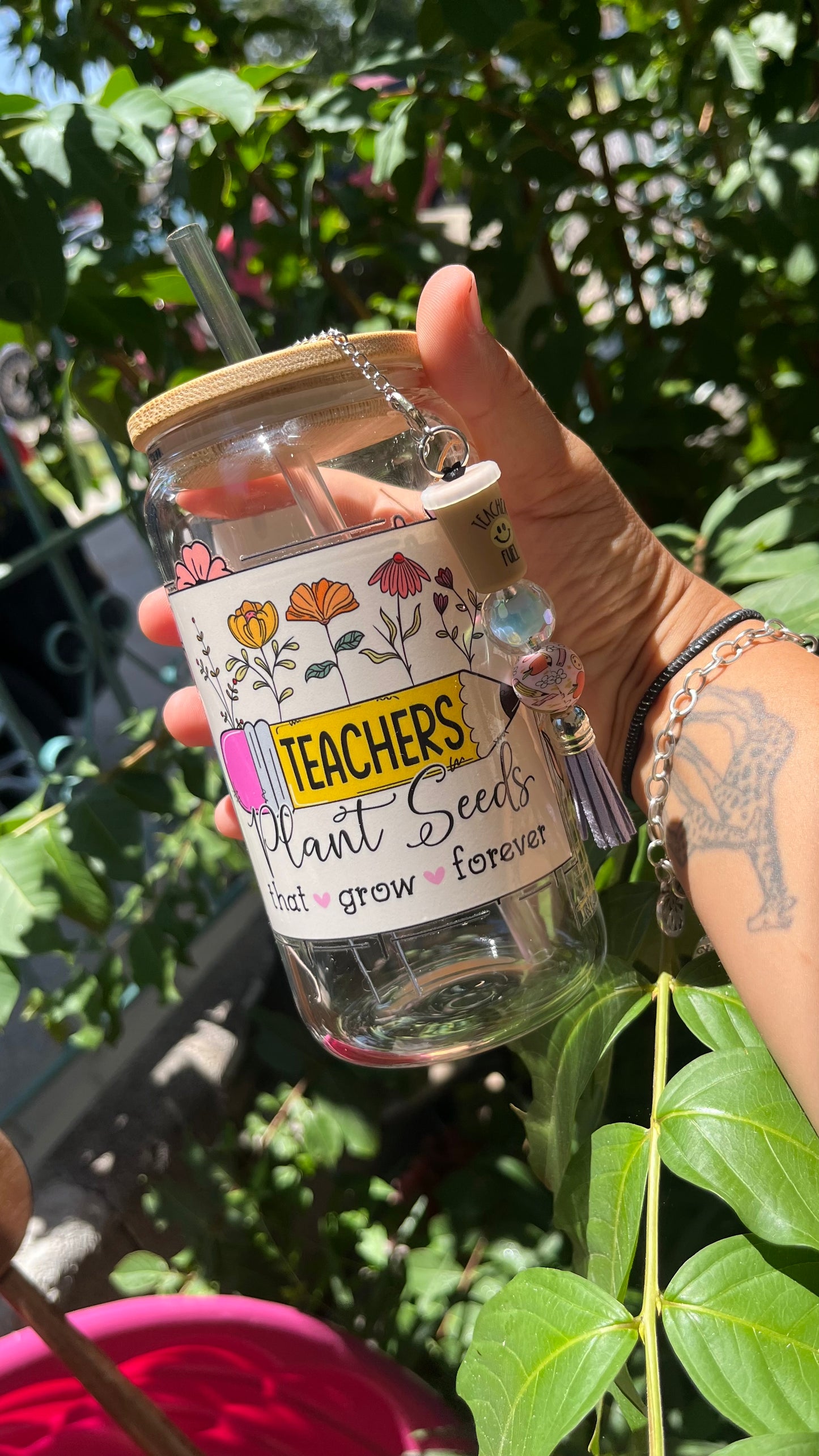 Teachers Plant Seeds-Clear Tumbler