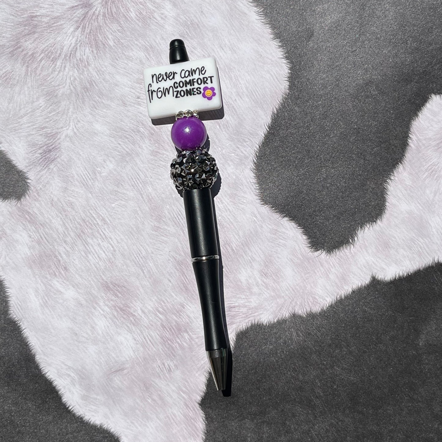 Great things never came from comfort zones-Beaded Pen