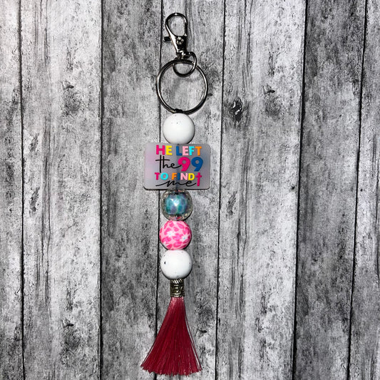 He left the 99 to find me, but now I’m found- Keychain clip on accessory