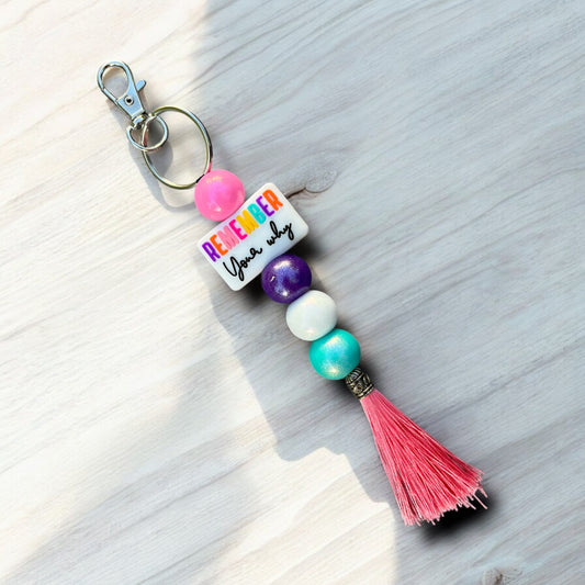 Remember Your Why, Always-Keychain Clip On Accessory