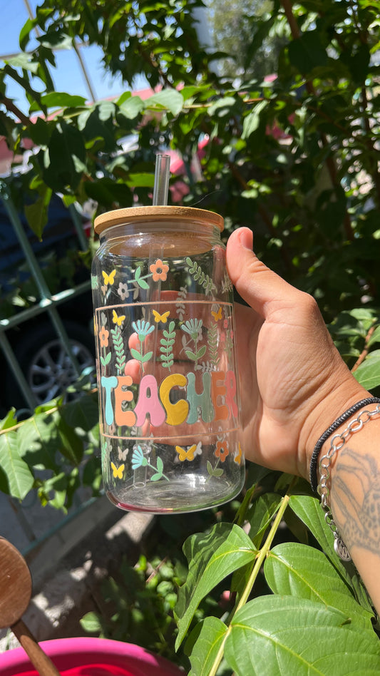 Teacher-Clear Tumbler