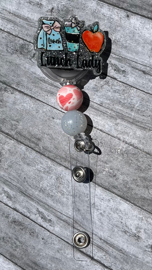 Lunch Lady-Badge Reel