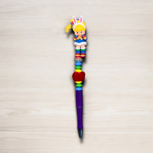 Rainbow Girl-Big Character Beaded Pen