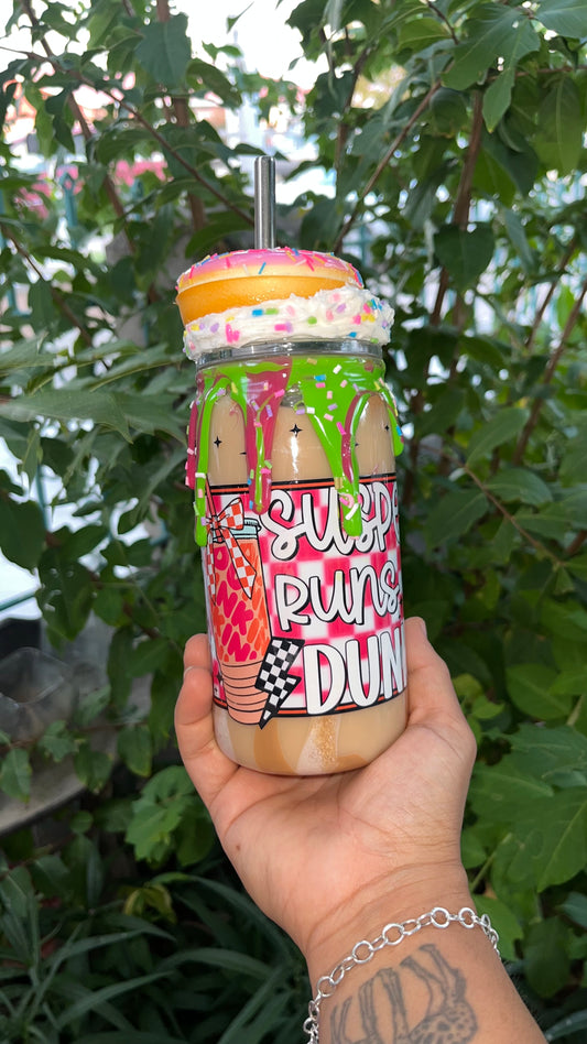 Suspect runs on Dunkin’-Snowglobe Tumbler