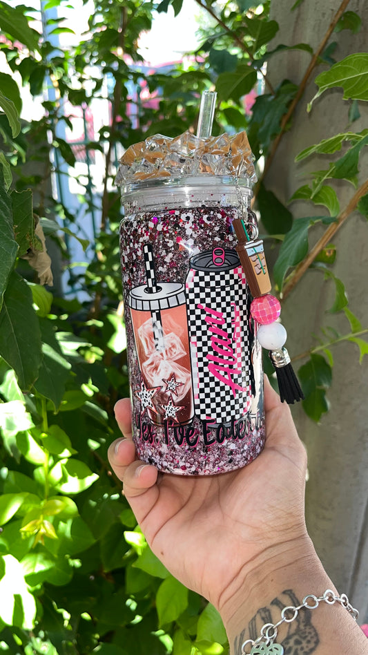 Yes, I’ve eaten today: coffee, alani, drpepper-Snowglobe Tumbler