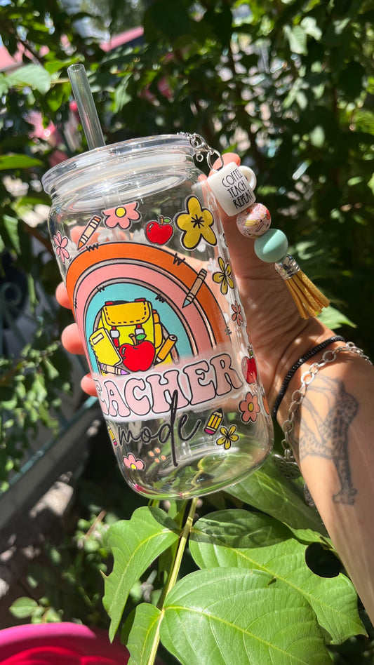Teacher Mode-Clear Tumbler