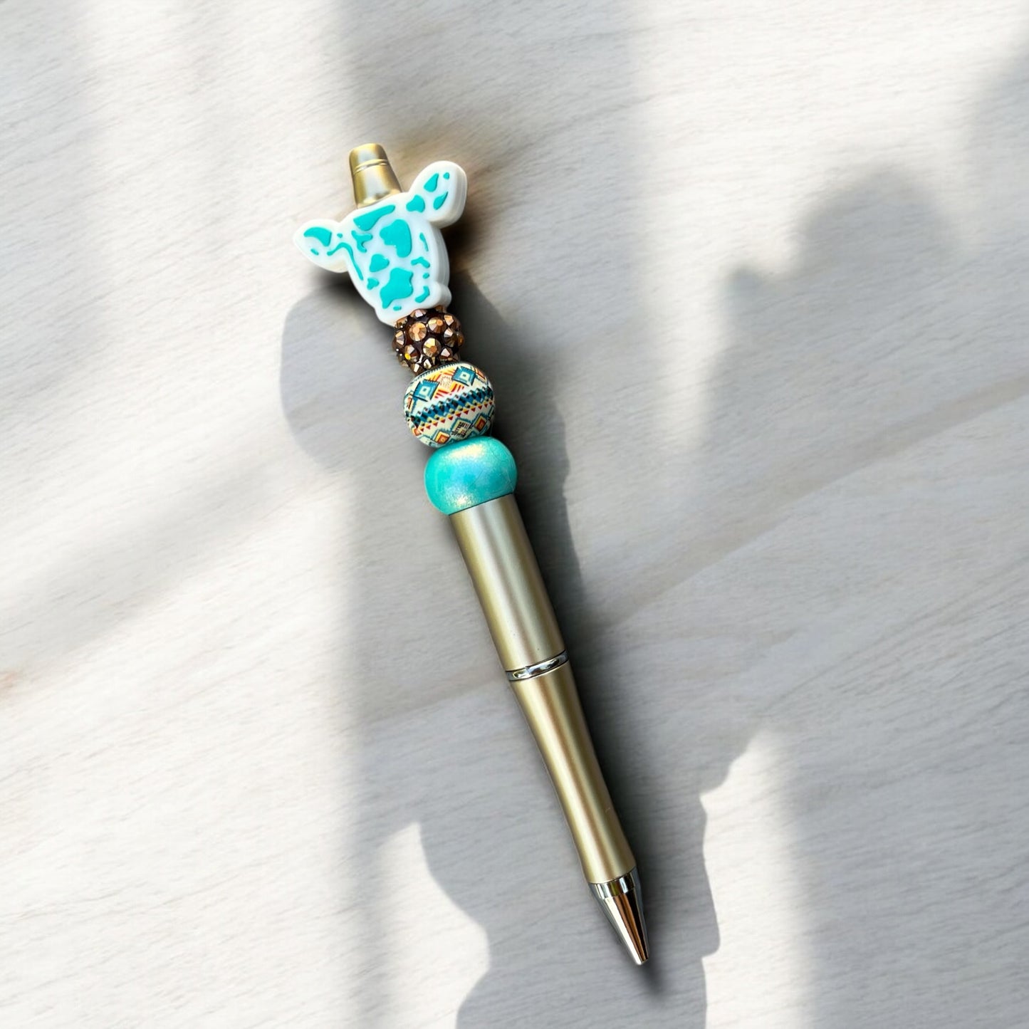 Western Cow-Beaded Pen