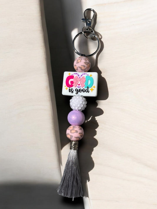 God is good all the time-Keychain Clip On Accessory