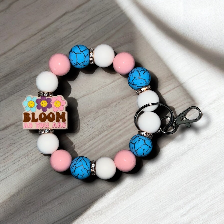 Bloom As You Are-Wristlet Keychain